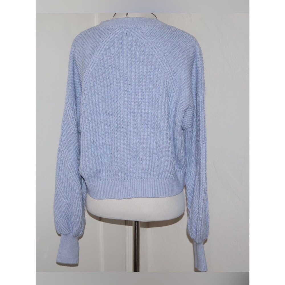 womens Express Pastel Cable Knit Cropped Sweater S